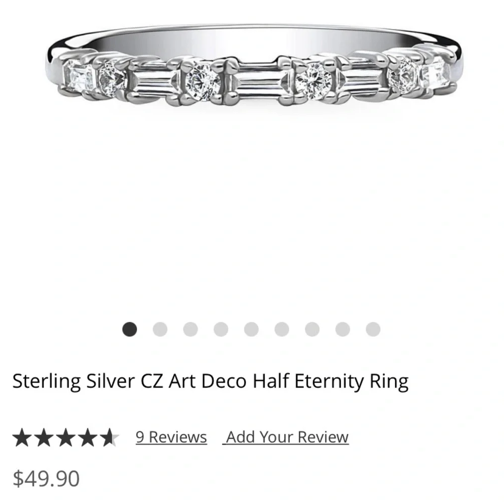 Beautiful stackable CZ ring - Picture 4 of 7